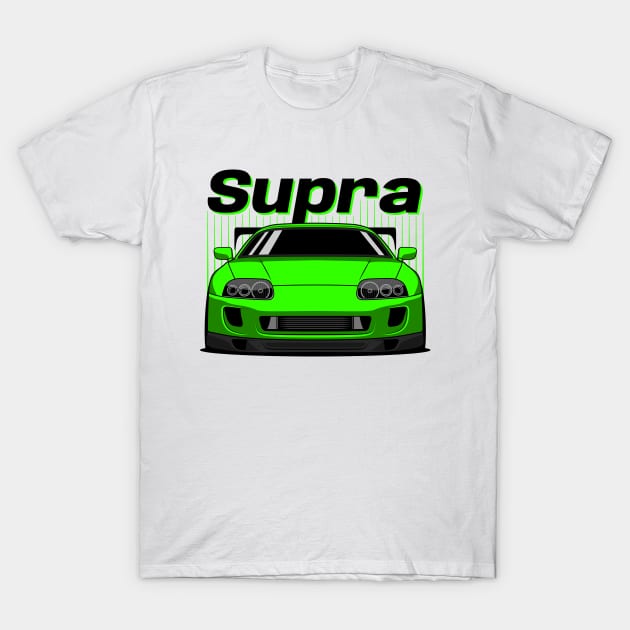 JDM Green Supra T-Shirt by GoldenTuners